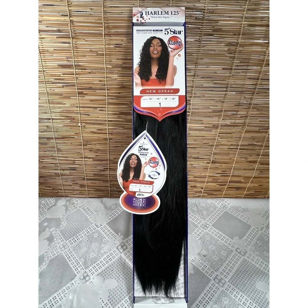Harlem 125 5 Star Indian Remi Wet&Wavy 100% Human Hair 4Pcs+free Closure Xlong 1